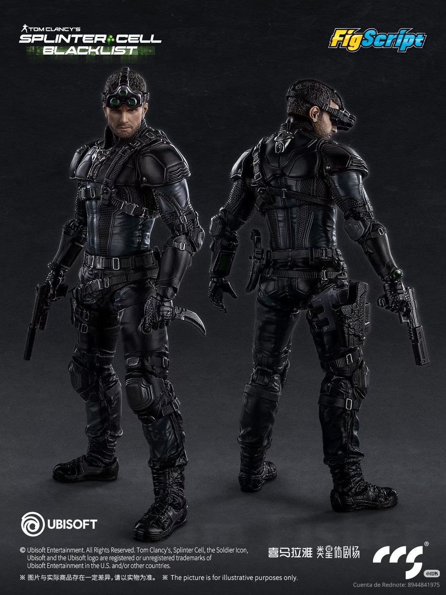 BLOODFIGURES's tweet photo. Cstoys Fig script 1/12
Sam Fisher splinter cell 
Fecha de salida: tercer trimestre de 2026
Precio: 480 RMB https://t.co/V8GIIbOqS2