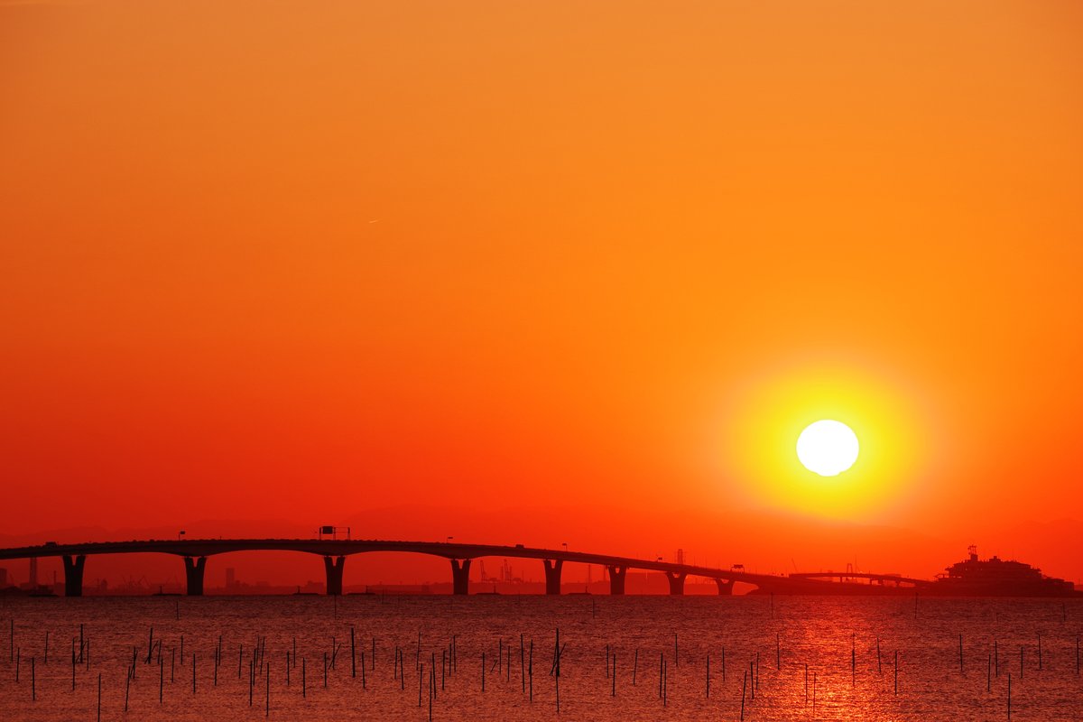 KF／HD PENTAX-DA 55-300mm F4.5-6.3 ED PLM WR RE 昨日の海ほたるの上