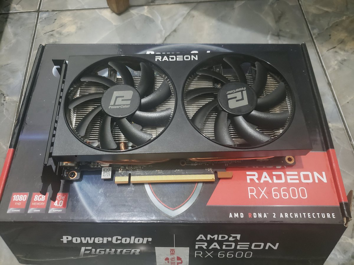 EaBeamsport's tweet photo. Wts VGA PowerColor Fighter RX 6600
8GB DDR6 128BIT
1X8 POWER PIN

- Garansi masih aktif
- Kondisi barang Hidup dan mulus
- Pemakaian pribadi
- Invoice/note pembelian masih ada

💰 DM saja
📍 Tegal Kota, Jawa Tengah dan sekitarnya
COD Only https://t.co/KztsB3C8dv
