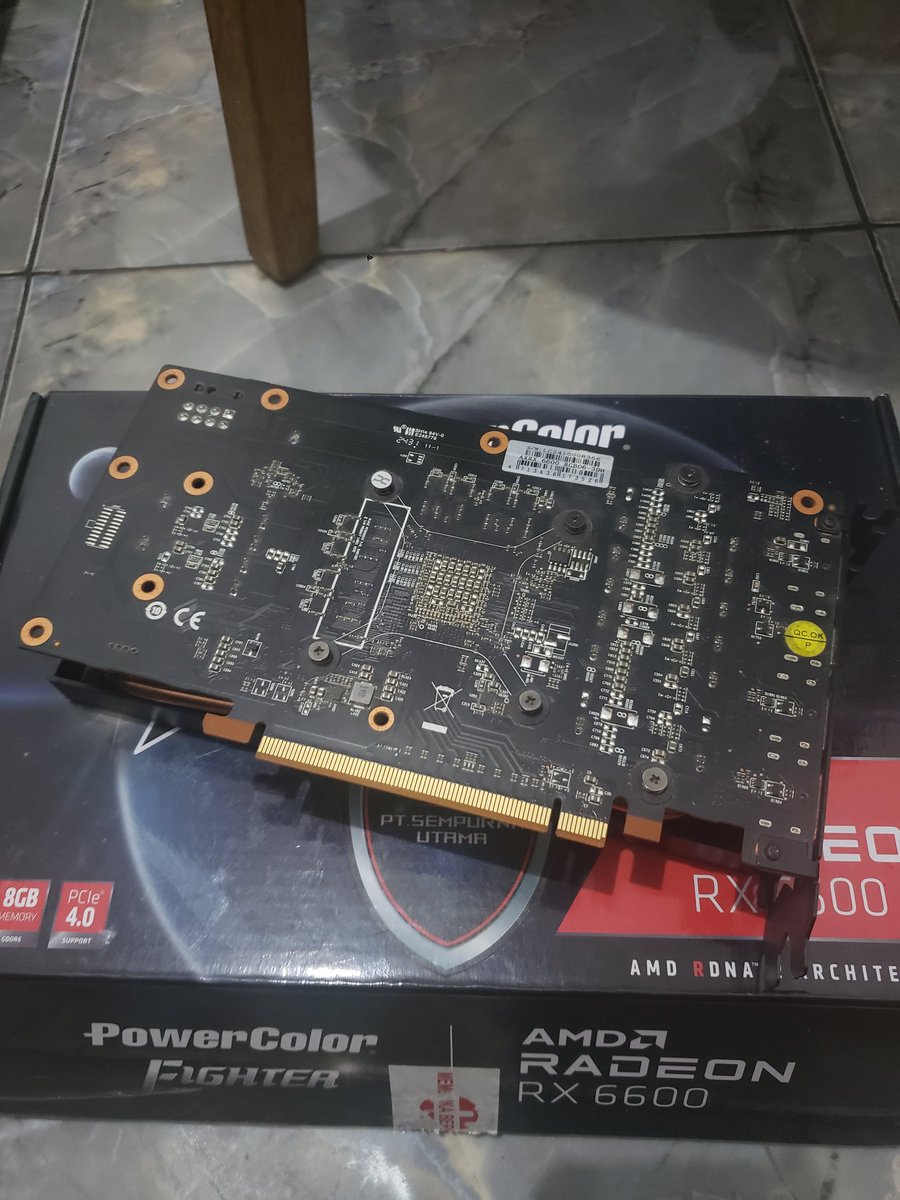 EaBeamsport's tweet photo. Wts VGA PowerColor Fighter RX 6600
8GB DDR6 128BIT
1X8 POWER PIN

- Garansi masih aktif
- Kondisi barang Hidup dan mulus
- Pemakaian pribadi
- Invoice/note pembelian masih ada

💰 DM saja
📍 Tegal Kota, Jawa Tengah dan sekitarnya
COD Only https://t.co/KztsB3C8dv