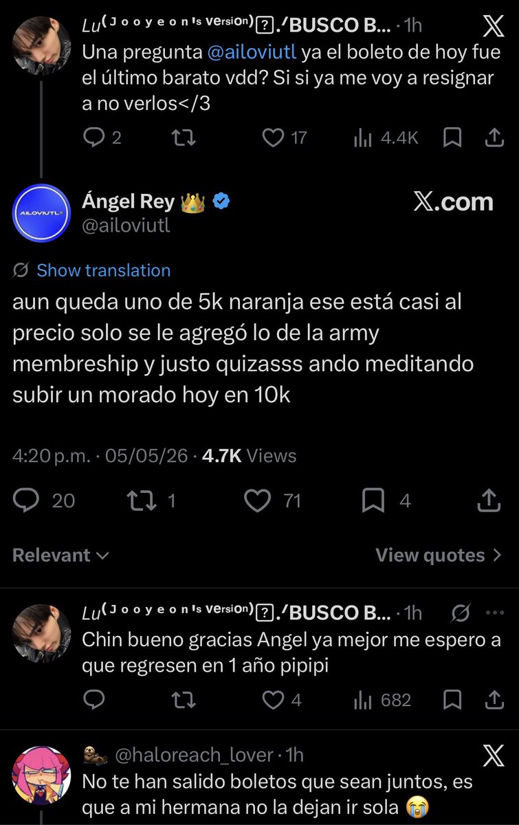 lu is seeing BTS tweet media