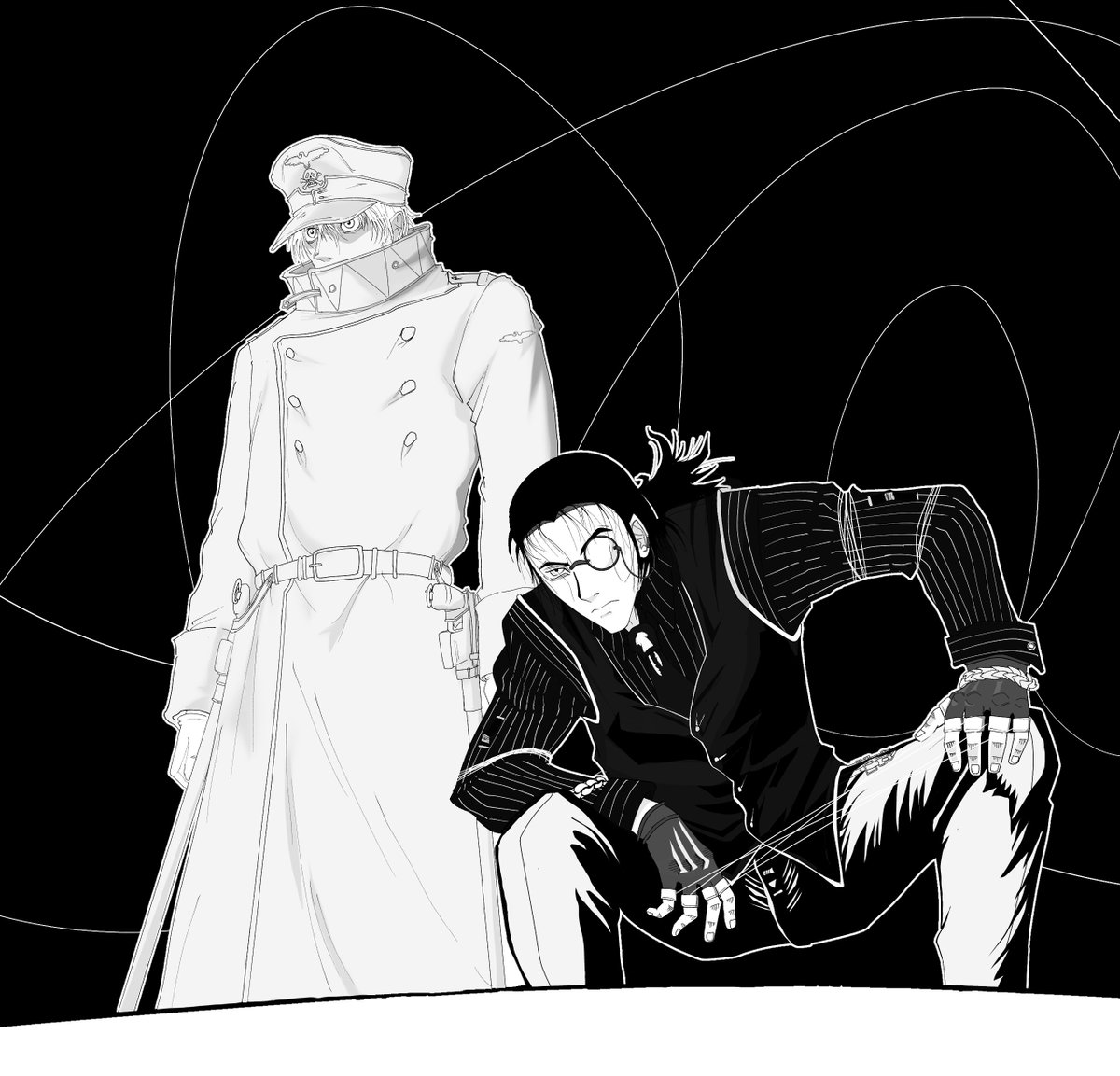 Walter C Dornez and Captain #Hellsing