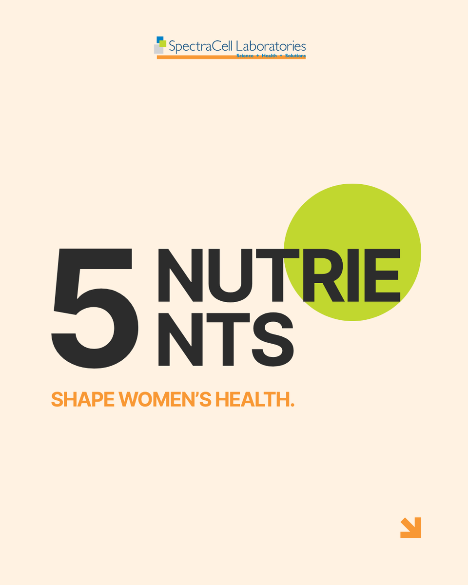 SpectraCellLab's tweet photo. Women’s health starts with what your body runs on.

VD, Magnesium + B6 + Folate, and Calcium + K2 all play key roles in supporting bone health, hormone balance, methylation, and long-term wellness.

Know your nutrient status.
May only: 25% off
#WomensHealthMonth #NutrientTesting https://t.co/euZmiBvGcA