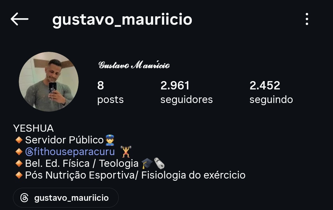 gente, boa noite, assunto sério aqui.
vocês podem denunciar essa conta no insta porfavor? ele está vazando vídeos íntimos de uma garota da minha cidade dps dela terminar com ele (ele agredia ela)