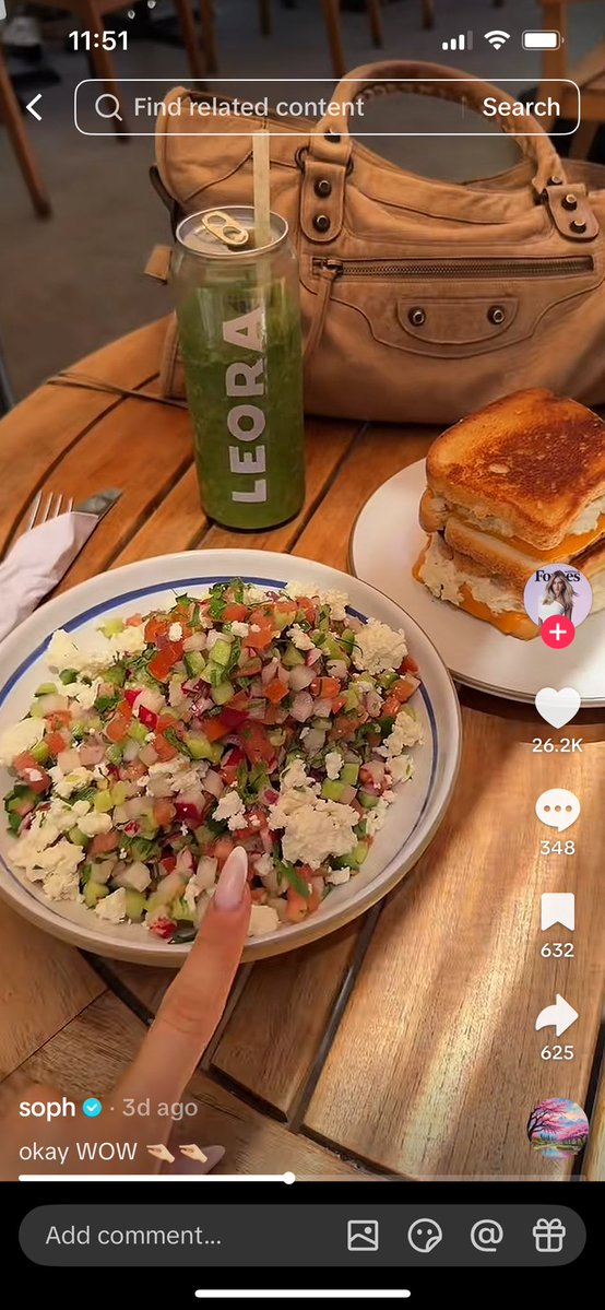 the concept of publicly supporting a z!onist owned cafe, ordering the “isr@eli chopped salad” &amp; not deleting the video even after MANY ppl have informed you…what else did i expect from a white aussie influencer <\3