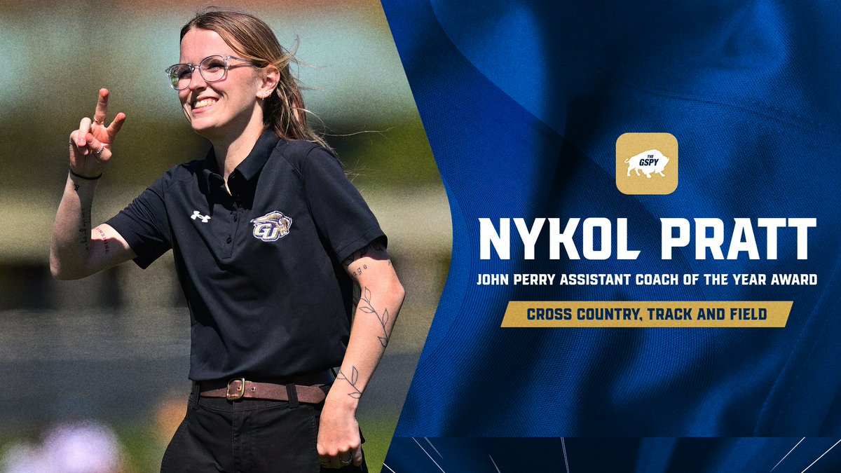 GallaudetBison's tweet photo. 2026 GSPYs: John “Bird” Perry Award – Assistant Coach of the Year
 Nykol Pratt (Men’s and Women’s Cross Country, Track and Field)
 #GUBison | #GSPYs https://t.co/Mv1OBPoa9M
