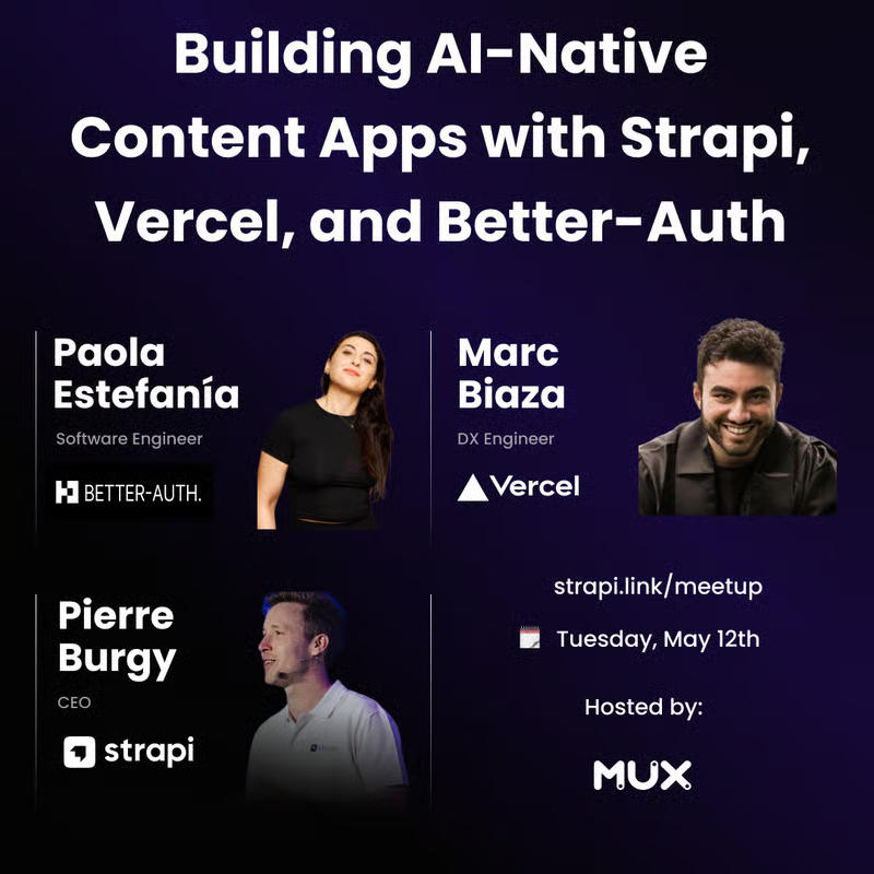 Pierre Burgy - Strapi.io 🚀 tweet media