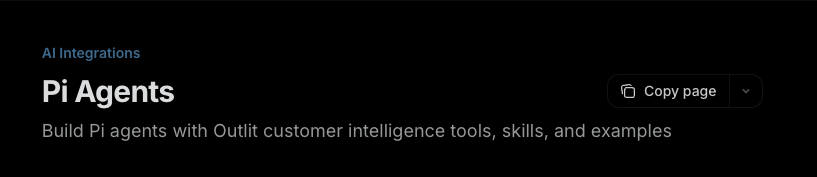 LeosReal's tweet photo. been turning some customer ops workflows into pi agents.

the recurring pattern is that the agent needs context before it needs autonomy.

- who is this customer?
- what changed in usage?
- what happened in support?
- what did they say in slack/email?
- what facts do we know, and where did they come from?

@outlit/pi gives pi agents tools to query that customer context.

we started with a few examples:

usage decay, friction-to-churn, activation failure, and expansion readiness.

small step, but it feels like we're getting clsoer to the right abstraction.