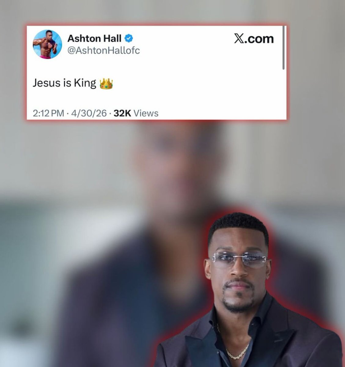 utdMaggie's tweet photo. Ashton Hall says Jesus is King https://t.co/Ixpf3tAdKX
