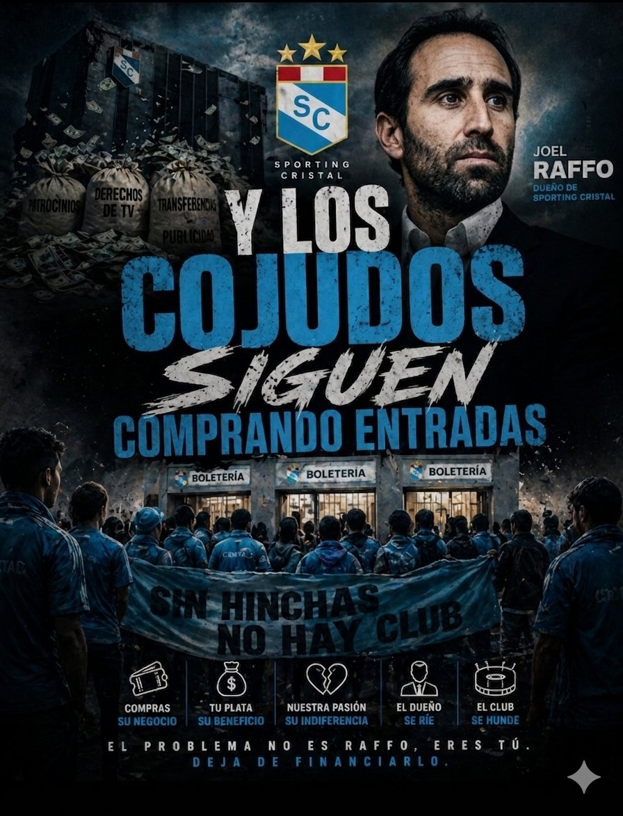 MorganDrak367's tweet photo. @ClubSCristal Ni dan ganas de putear, dirigentes de mierda, cada año se superan armando un equipo de muertos..larguense INNOVA HIjos de puta https://t.co/1xCFZs3QaX