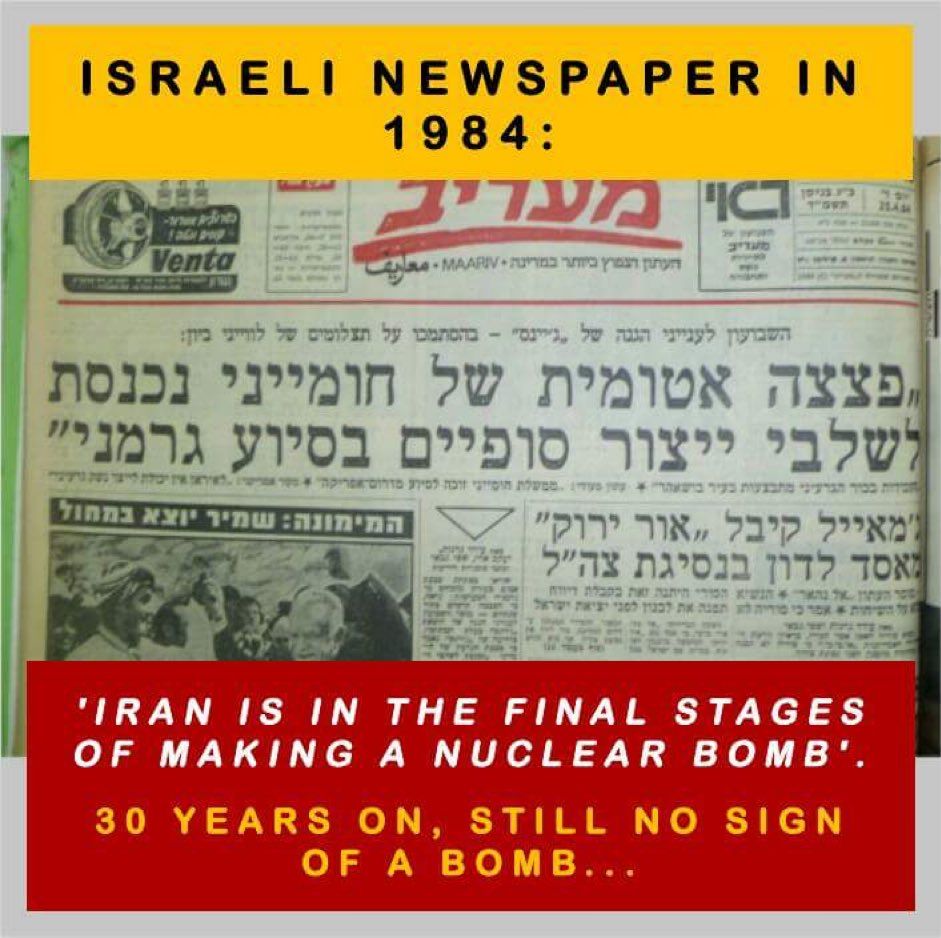 <a href="/Y0_NEIGHB0R/">Y0_NEIGHB0R</a> <a href="/MarioNawfal/">Mario Nawfal</a> They weren't developing nukes, even in 2025 the only evidence the IAEA had was "suspicious readings around a few facilities", they claimed that was the proof of development.

That together with US intelligence, Tulsi Gabbard and Joe Kent stating Iran was NOT developing nukes...