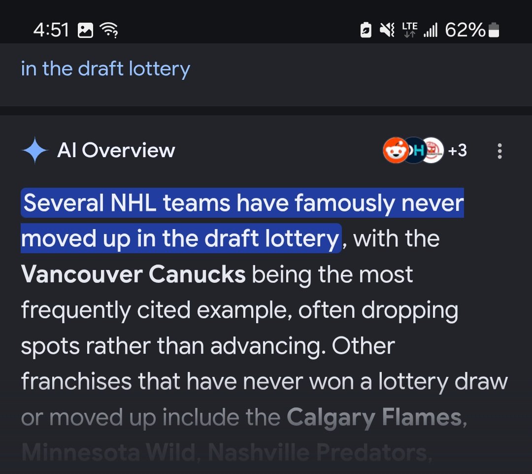 Buellerstyles's tweet photo. I had to confirm with A.I. Yes, Canucks have the worst luck in the entire NHL. https://t.co/iSa8NpWN2d