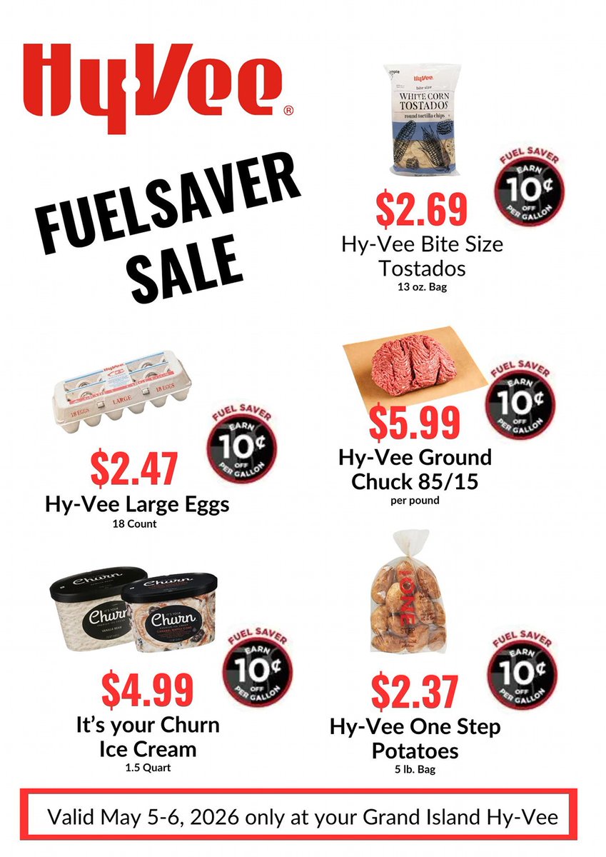 HyVeeGI's tweet photo. Stop by Grand Island Hy-Vee for great deals https://t.co/vPv1k6mg0a