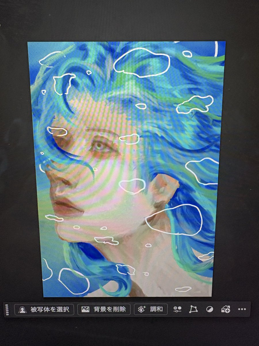 Tsuru11024's tweet image. #イラスト　#Photoshop 
描き終わる気がしない
