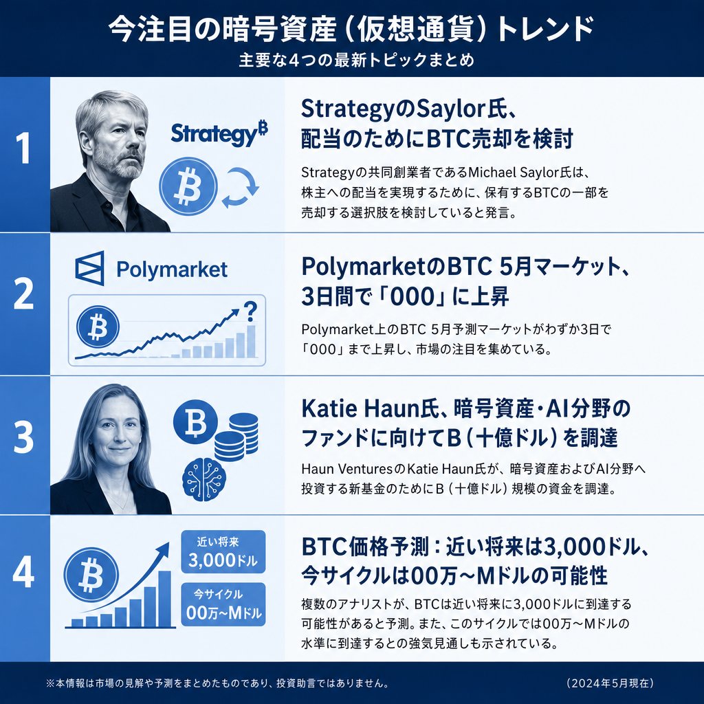 Latest BTC Trends: Strategy's Saylor considers selling BTC for dividends, experts say long-term policy unchanged. Polymarket prediction market up 000 in 3 days. Katie Haun raises B fund. BTC forecast 00k-M this cycle. #BTC #crypto