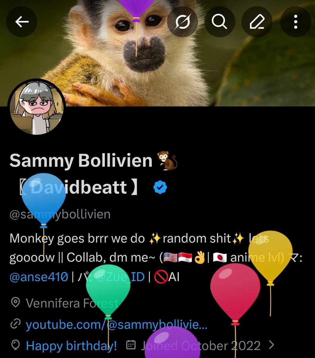 Sammy Bollivien 🐒 〖 Davidbeatt 】 tweet media