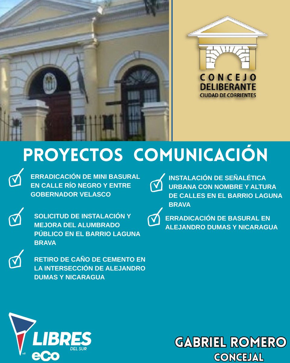 Partido Libres del Sur Corrientes tweet media