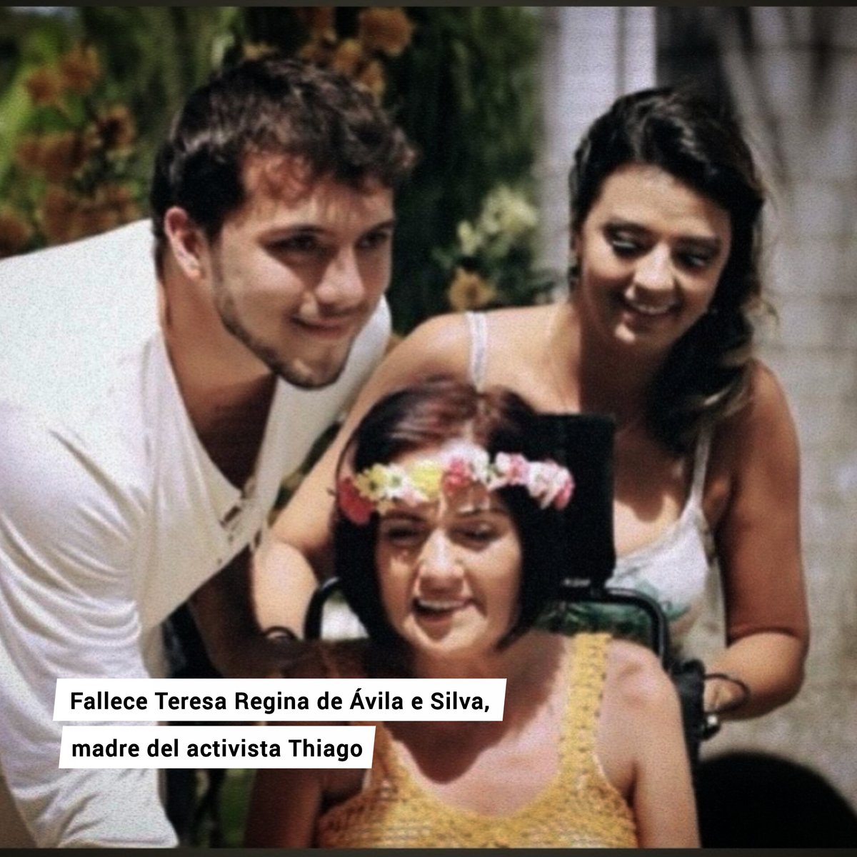 Falleció en Brasilia Teresa Regina de Ávila e Silva, madre del activista Thiago, quien permanece detenido y secuestrado por las fuerzas israelíes. 

Más instagram.com/p/DX-fmR_EUUq/…