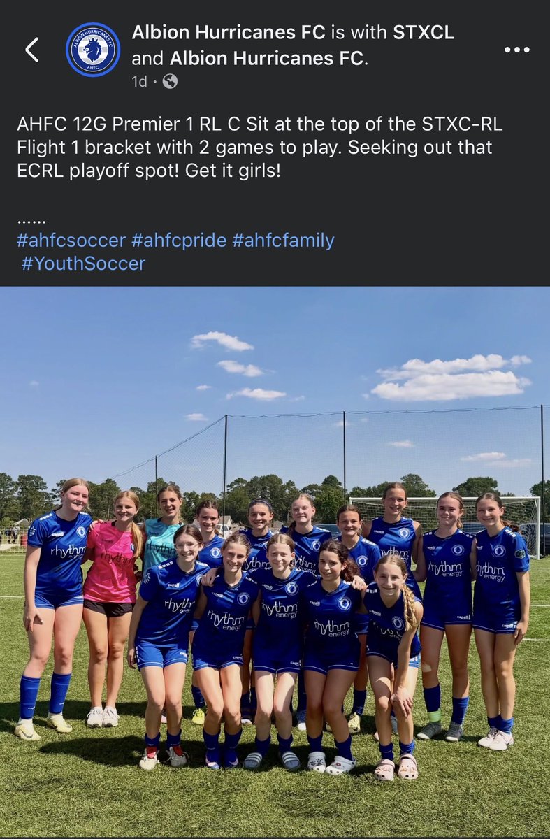 LeahGibson2012's tweet photo. Love this team! ⚽️💕

@ImYouthSoccer #undefeated
#soccer #fun https://t.co/GLVfaRkSie