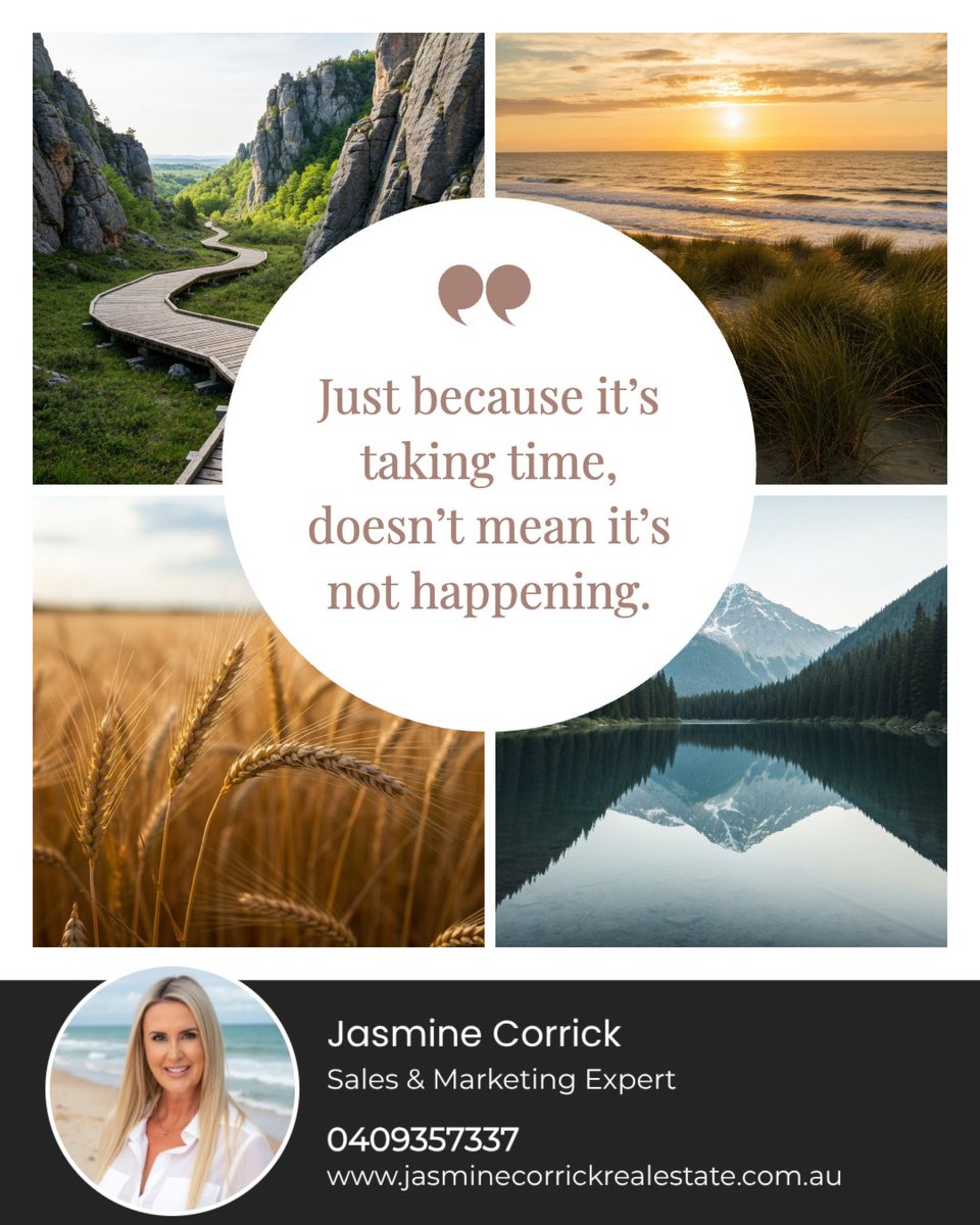JasmineCorrick's tweet image. Don't be fooled by time. Some things are meant to take longer than others for prosperous outcomes. 

✨ Have patience and good things will come your way!

#time #patience #quoteoftheday #HerveyBayRealEstate #HerveyBayHomes #HerveyBayProperty #HerveyBayLiving
