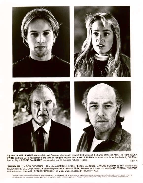 ClassicHBOGuide's tweet image. May 1990 @HBO - the solid sequel: PHANTASM II - newspaper ad, press book page, @FANGORIA cover #1980s #horror @DonCoscarelli