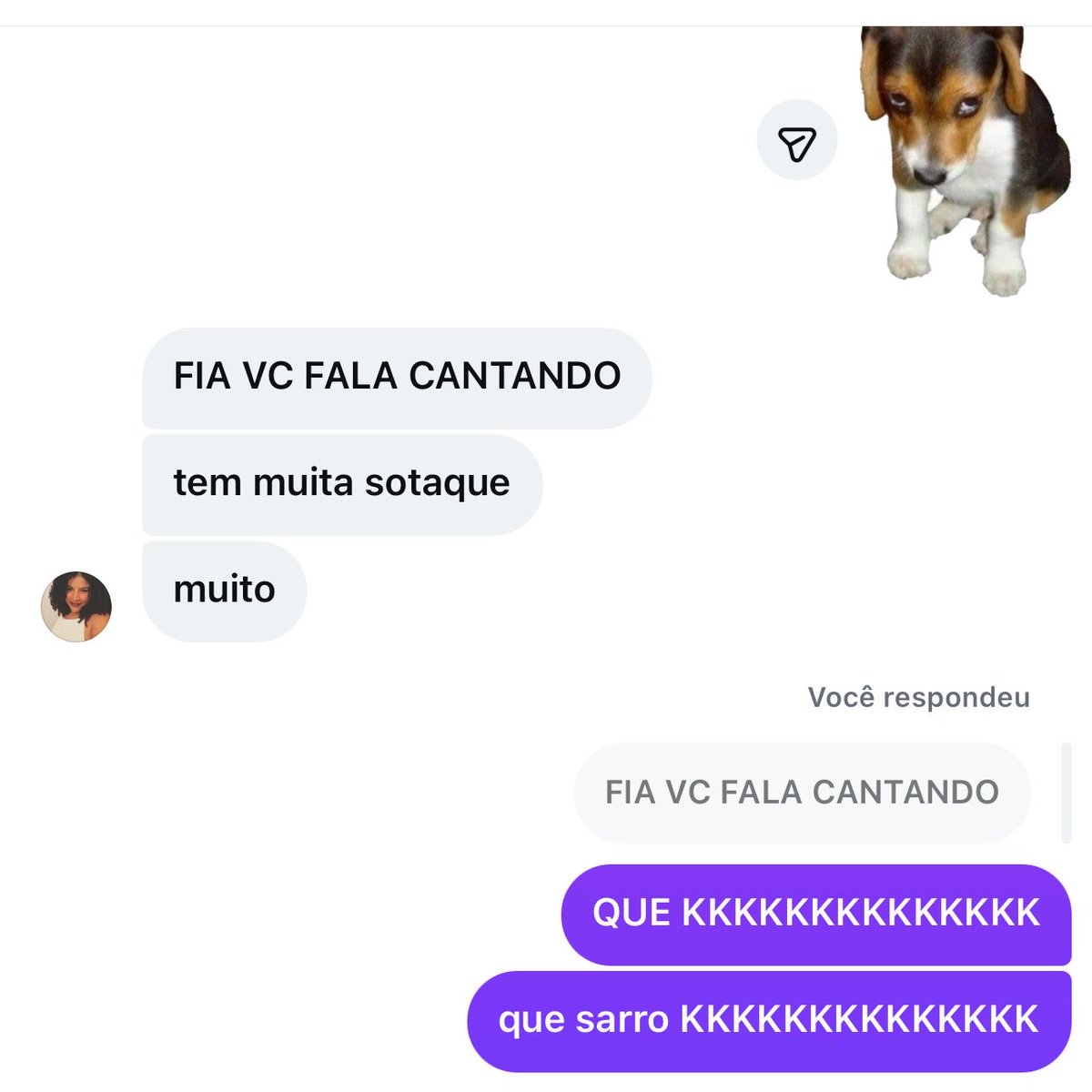 na minha cabeça eu não tenho sotaque