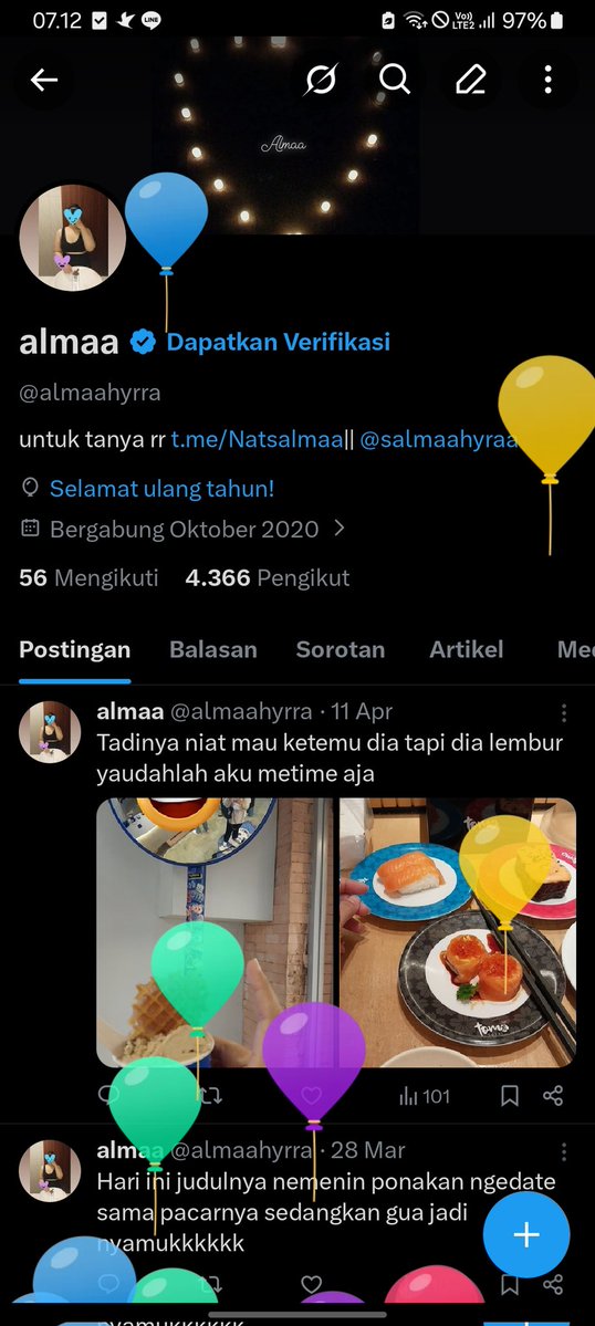 Hihihi ada balonnya