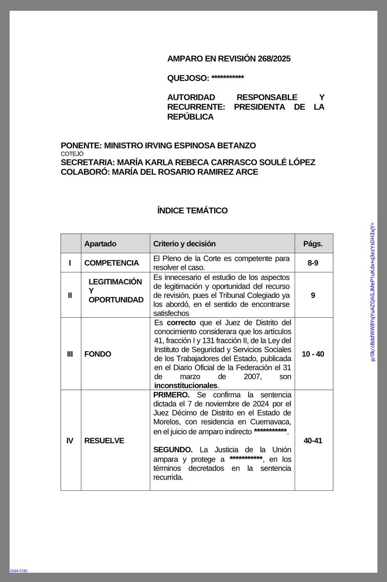 PENSIÓN POR CONCUBINATO:
Legales… se acabó el requisito de los 5 años.

La Suprema Corte eliminó la exigencia de acreditar cinco años de convivencia o tener hijas o hijos en común como condición para acceder a una pensión por viudez en el ISSSTE, rompiendo con un criterio de más