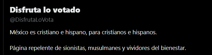 Disfruta lo votado tweet media
