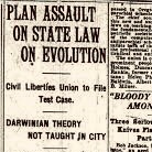 TammiMinoski's tweet photo. #OTD 1925: #JohnScopes was arrested for teaching evolution in Tennessee public schools. The ACLU offered to pay legal fees for a teacher willing to act as defendant in a case to test Tennessee’s new law prohibiting the teaching of #evolution in public schools. #ScopesMonkeyTrial https://t.co/8is0isplr3