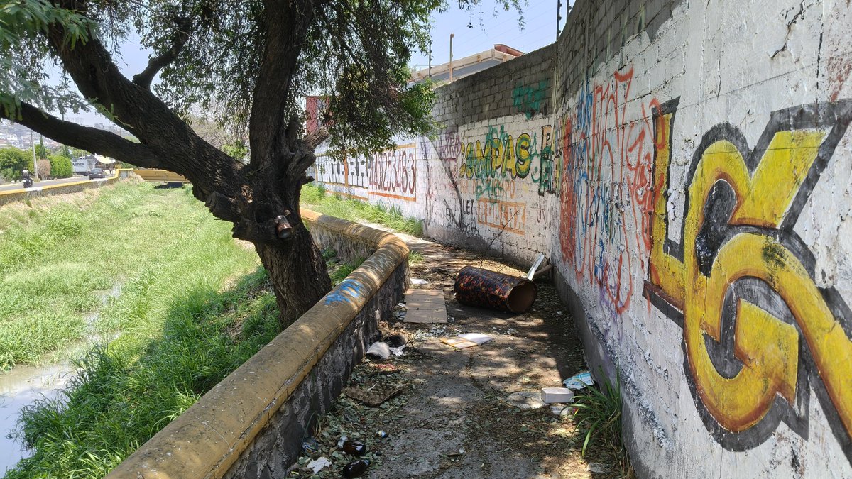 josedany79's tweet image. @qromunicipio @FeliFerMacias #Ciudad
Región 22 || 🚨DENUNCIAN a personas en situación de calle que viven debajo de puente de Dren Cimatario. Habitantes de las colonias Las Palmas y El Marqués, aseguran que personas en situación de calle, viven debajo del puente de dren Cimatario