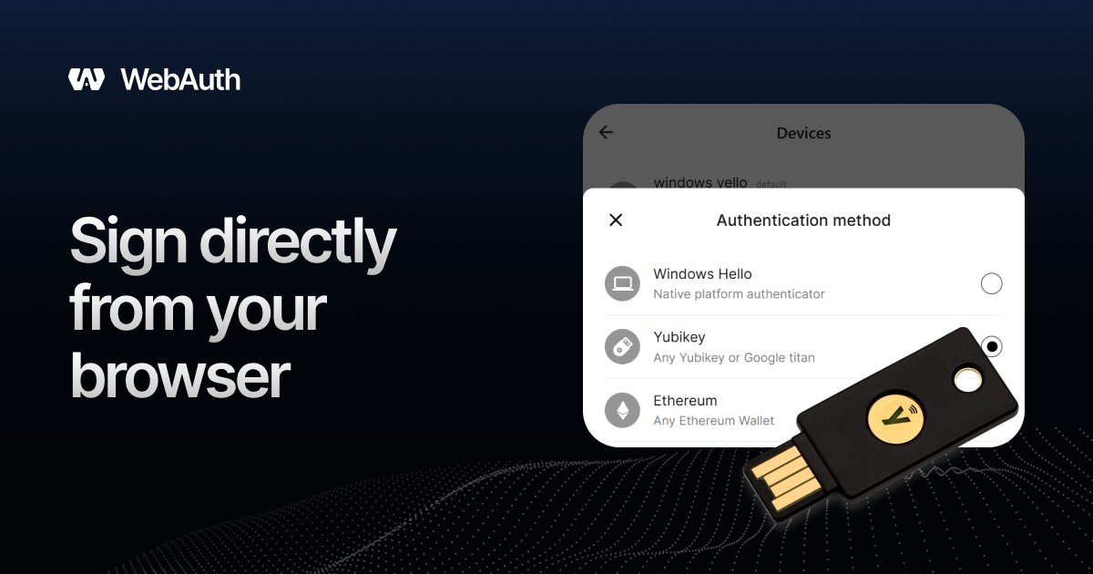 WebAuth Wallet tweet media