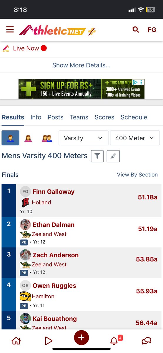 Finn_4Galloway's tweet photo. Edged out a really close race in the open 400 today. Another 1st place finish.
Conference championship on Friday! ⏱️ https://t.co/LXnsHfVk89