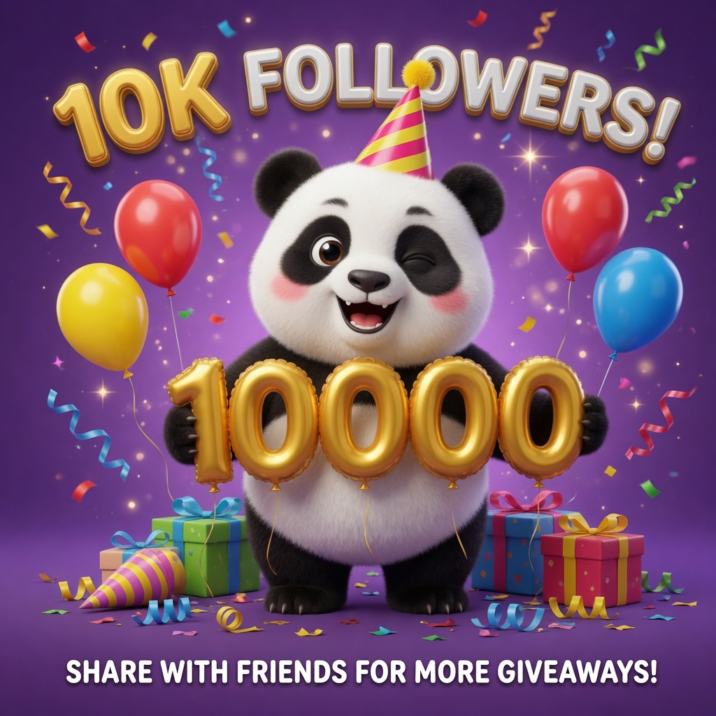 We've reached 10,000 followers! 🎉 🐼

Be sure to share us with your friends and enter our $250 giveaway. Like and comment if you already joined!

Turn on notifications and watch PrizePanda.com to be notified when our next giveaway is live!