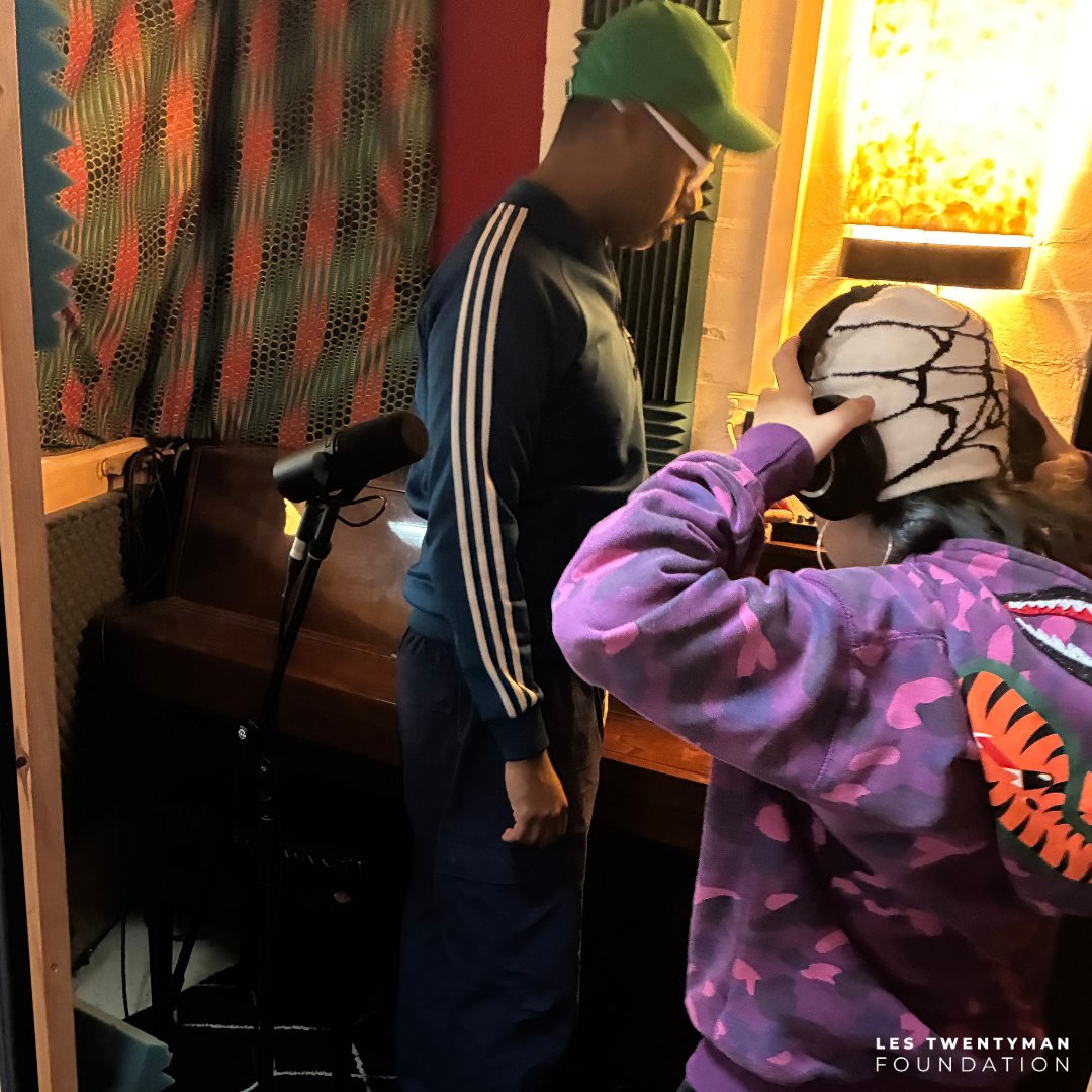 LT_Foundation's tweet photo. One of our Youth Support Services clients just hit a huge milestone 🎶

After putting in the work on her songs, she stepped into the studio to record her very first track — and loved every moment 🧡
 
Big thanks to School of Loving Music, North Melbourne for the opportunity 💫 https://t.co/o7BISlJLRY