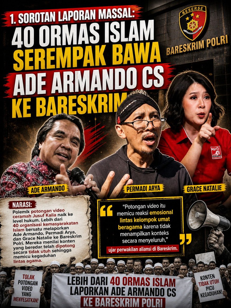 d_dsaga's tweet photo. Zaman sekarang kok masih hobi sih sebar video editan buat nyudutin orang? 🙄 Manipulasi kayak gini nggak boleh didiemin, biar nggak makin ngelunjak. Yuk, kawal hukum lewat #PenjarakanGraceNatalie!
#PenjarakanGraceNatalie
@prabowo
@ListyoSigitP
@DivHumas_Polri https://t.co/OvzOv4UfxD