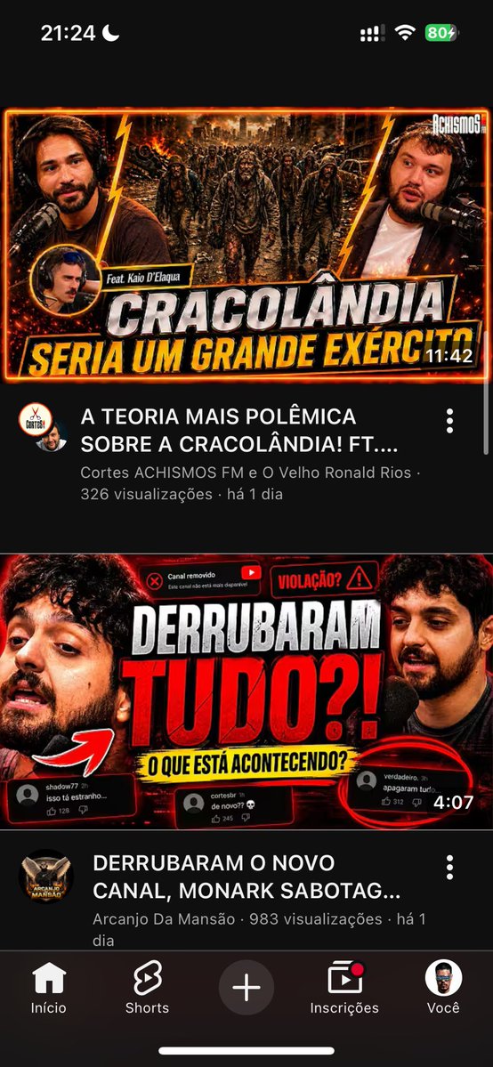 thumbs de IA fazem todo conteúdo parecer do mesmo canal

ok, vc economiza com o designer, mas joga toda a identidade do canal no lixo

o youtube é a rede com a estetica mais feia hoje