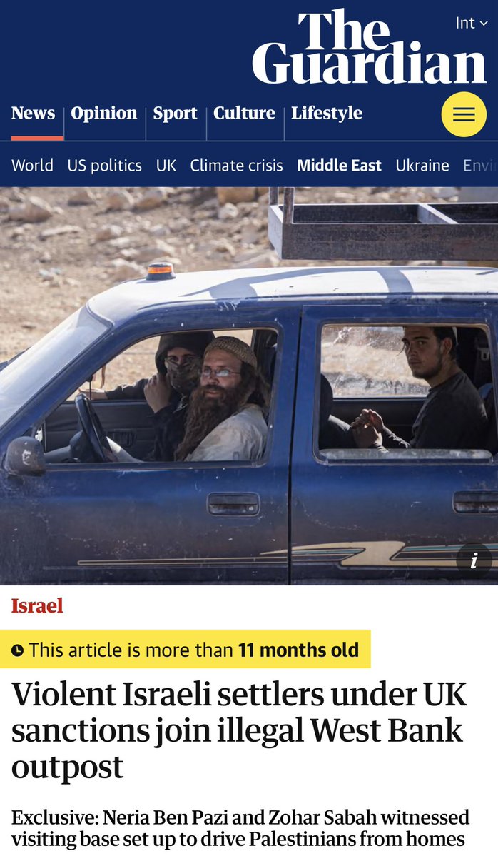 Meet Neriya "Angel of Death" Ben Pazi

Israeli settler-terrorist leader, responsible for the ethnic cleansing of hundreds of Palestinians in the West Bank, including 250 residents of Mughyier al-Deir less than a year ago. Sanctioned internationally.

Currently his gang is laying