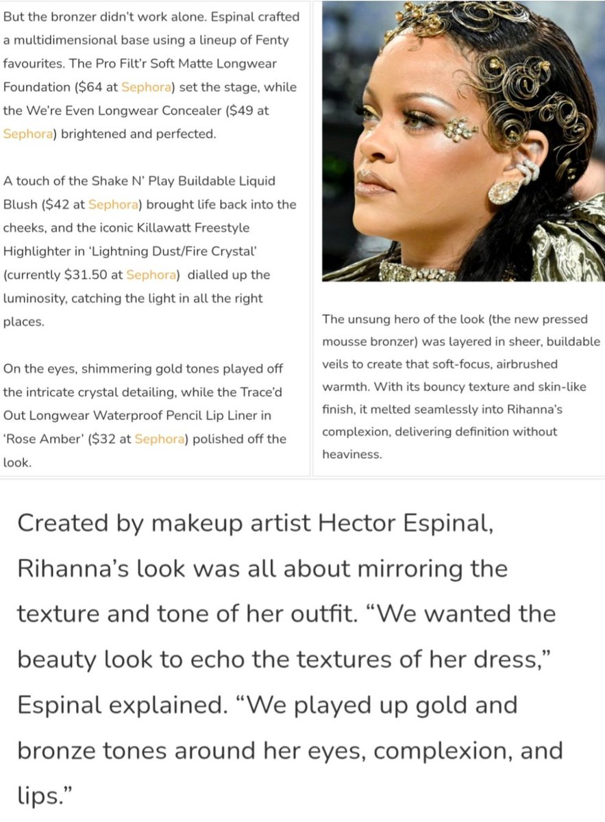 Bdonna456290's tweet image. Rihanna makeup 💄 for the Met Gala
#rihanna #makeup