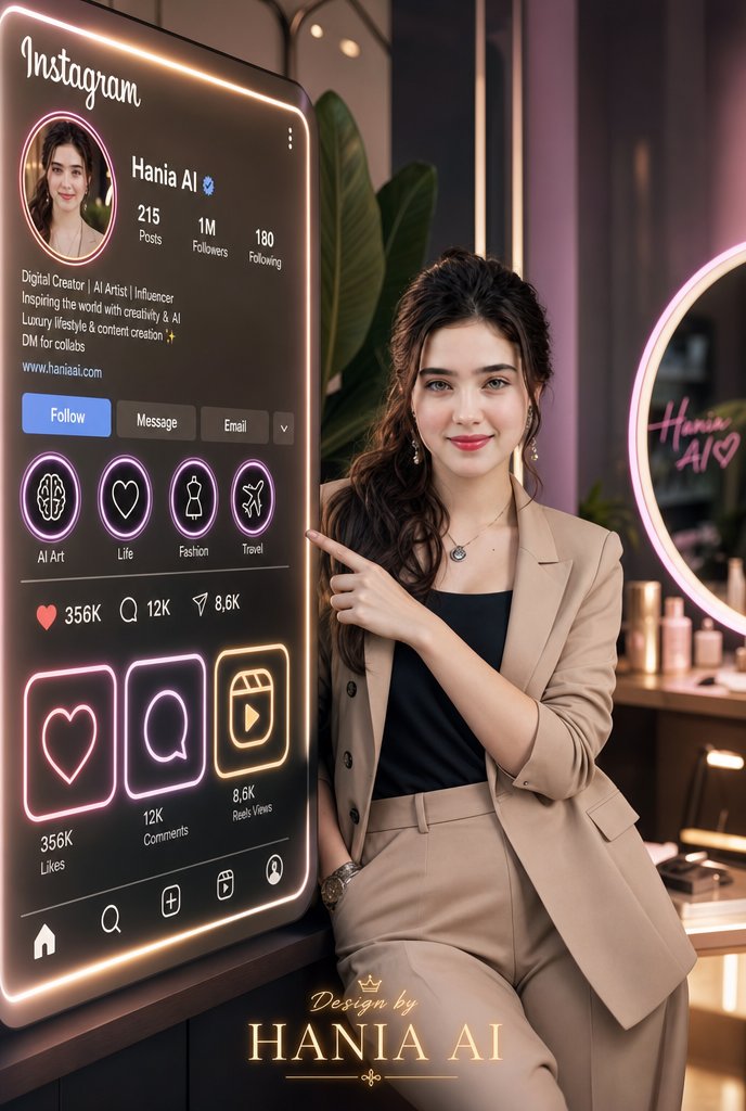 Luxury Instagram Profile Creator Poster