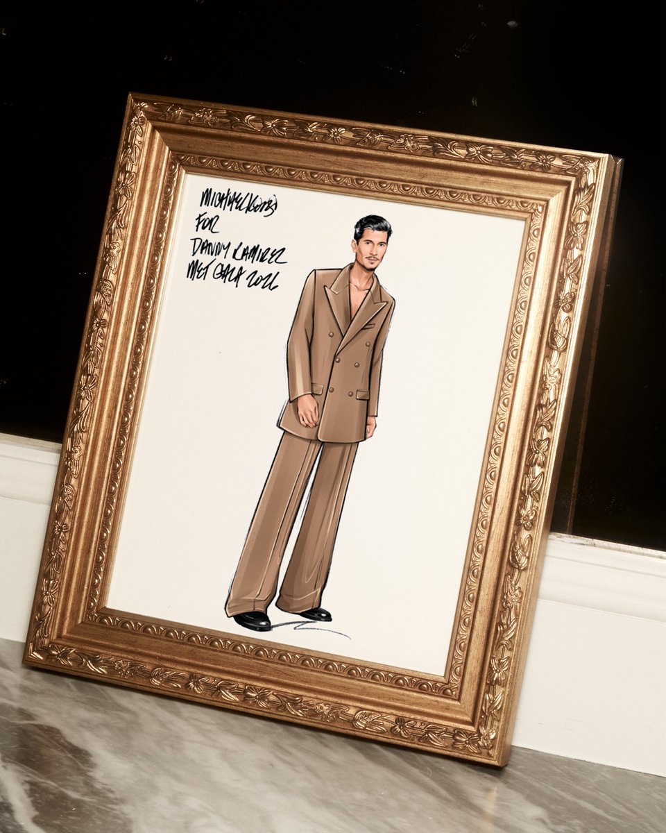 MichaelKors's tweet photo. One of the things in the exhibit that I find so inspiring is the focus on the body and the myriad of skin tones seen in the paintings in the Met’s collection. For Danny Ramirez, I wanted to highlight the idea of skin tones but lean into sleek tailoring rather than bare the body. Danny’s suntan crepe double-breasted tuxedo is a blend of the provocative and the covered-up.” -Michael Kors 

Brand ambassador Danny Ramirez in custom Michael Kors Collection for the 2026 Met Gala. 
#DannyRamirez
#MichaelKorsCollection
#MetGala