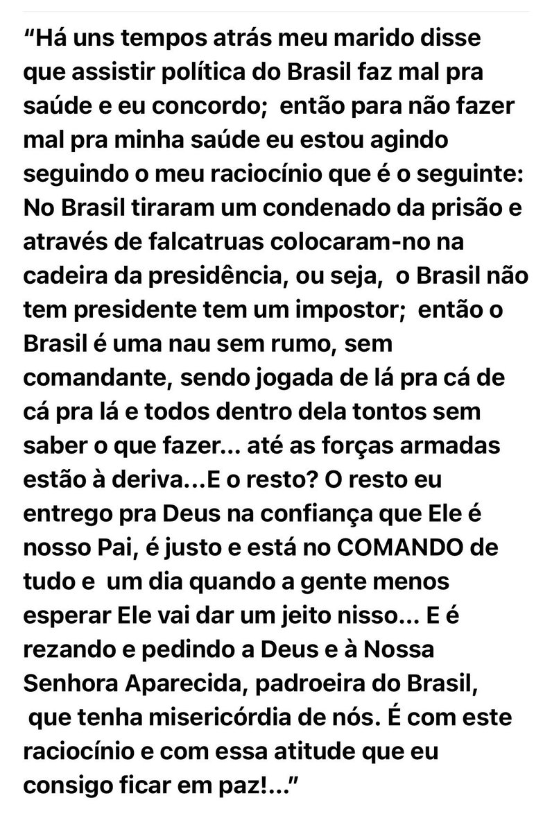 Maria José de Assis Carvalho tweet media