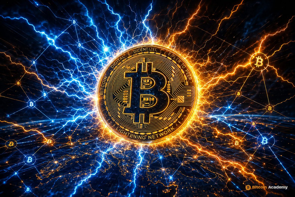 btc_academy21's tweet photo. Settlement on-chain. Speed on Lightning - instant-ish payments without inventing a new inflation schedule. 
Peer liquidity, open routing, your channels. 
Full post on Primal: Bitcoin Academy ⚡️ 
#Bitcoin https://t.co/ifBwkzqvja