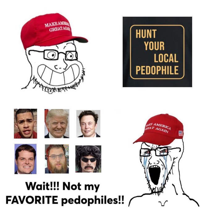 WindyCityGamer's tweet image. I'm not justifying anything, you're the one worshipping pedophiles.

Seems like only two years ago #Conservatives were shrieking to kill all pedophiles and the #EpsteinFiles sex traffickers.

Now you worship them.