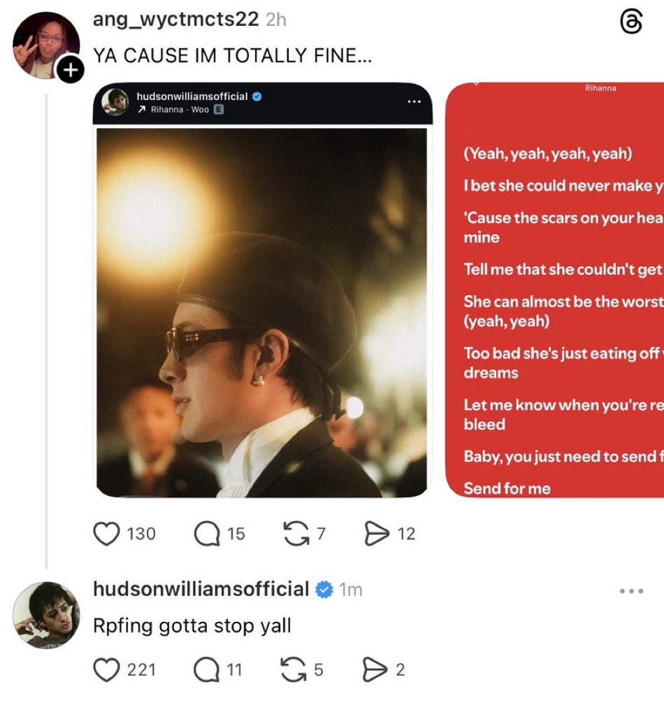 and he absolutely SHOULD shut down people analyzing a song he used to suggest that he’s shading his gf. he’s completely in the right to say this