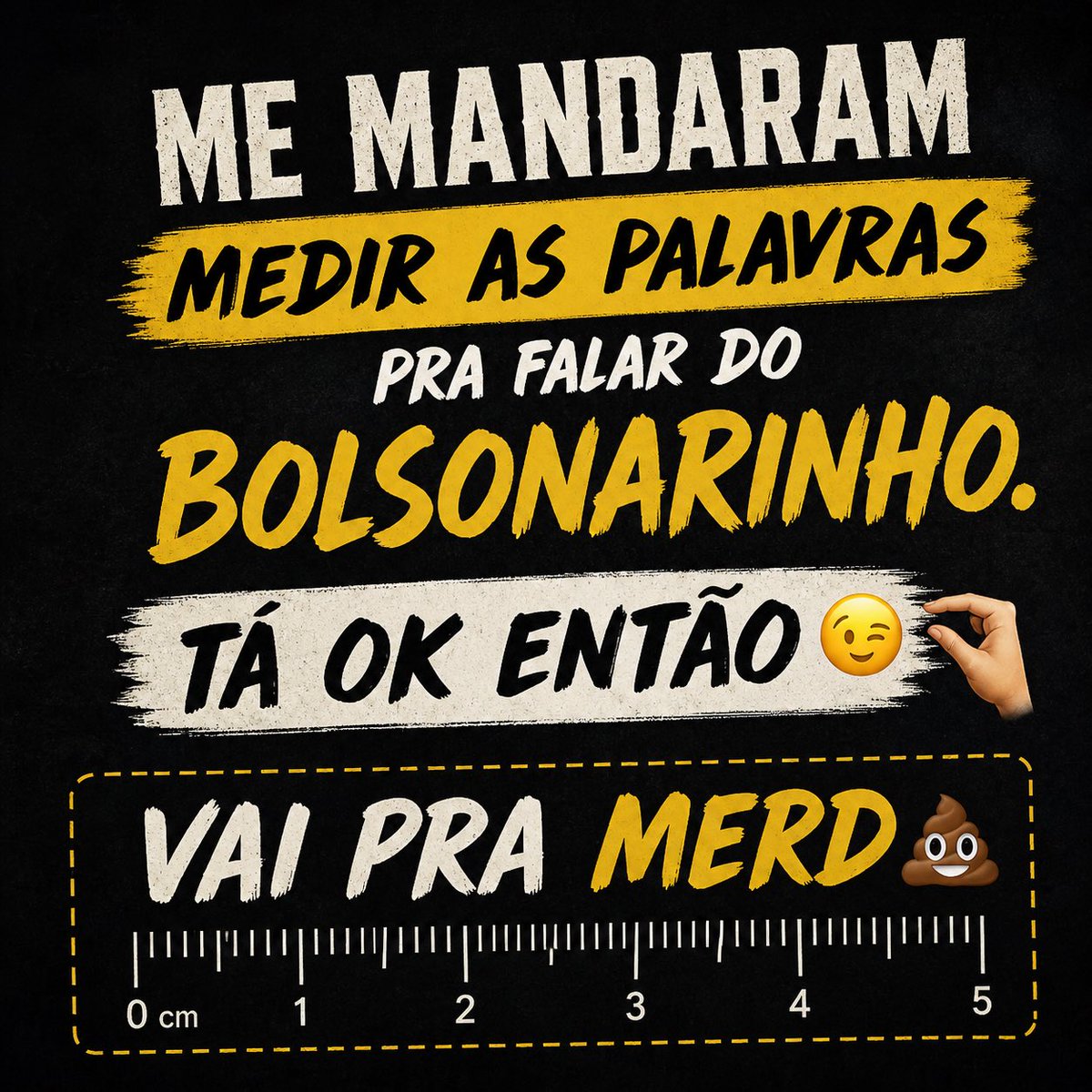 Tô medindo tudo agora 👏👏👏💋😂
