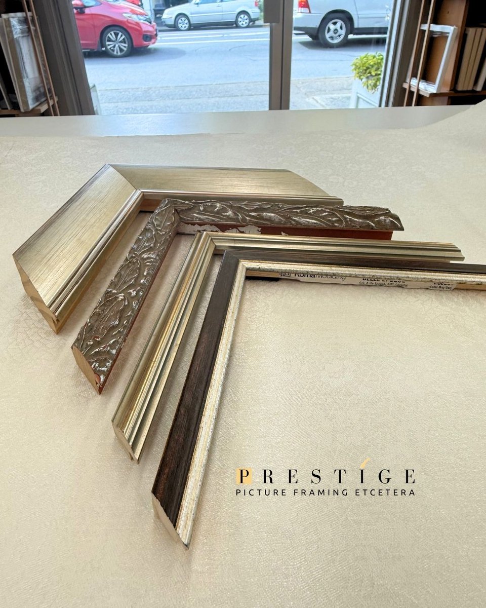 PrestigeFraming's tweet photo. Here are more samples of all of the discontinued mouldings we have available at these amazing prices! 60% off* original prices!

Prestige Picture Framing Etcetera
2002 Oak Bay Ave
#VictoriaBC
https://t.co/uvsp3wPo55

#oakbaybc
#yyjcommunity
#yyj
#yyjart
#vancouverisland
#vanisle https://t.co/MA6eVaDfEy