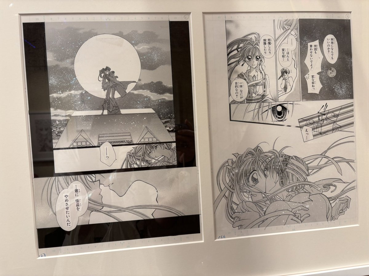 種村有菜先生の原画展です。 モノクロ原稿がメインで展示。 美しすぎる