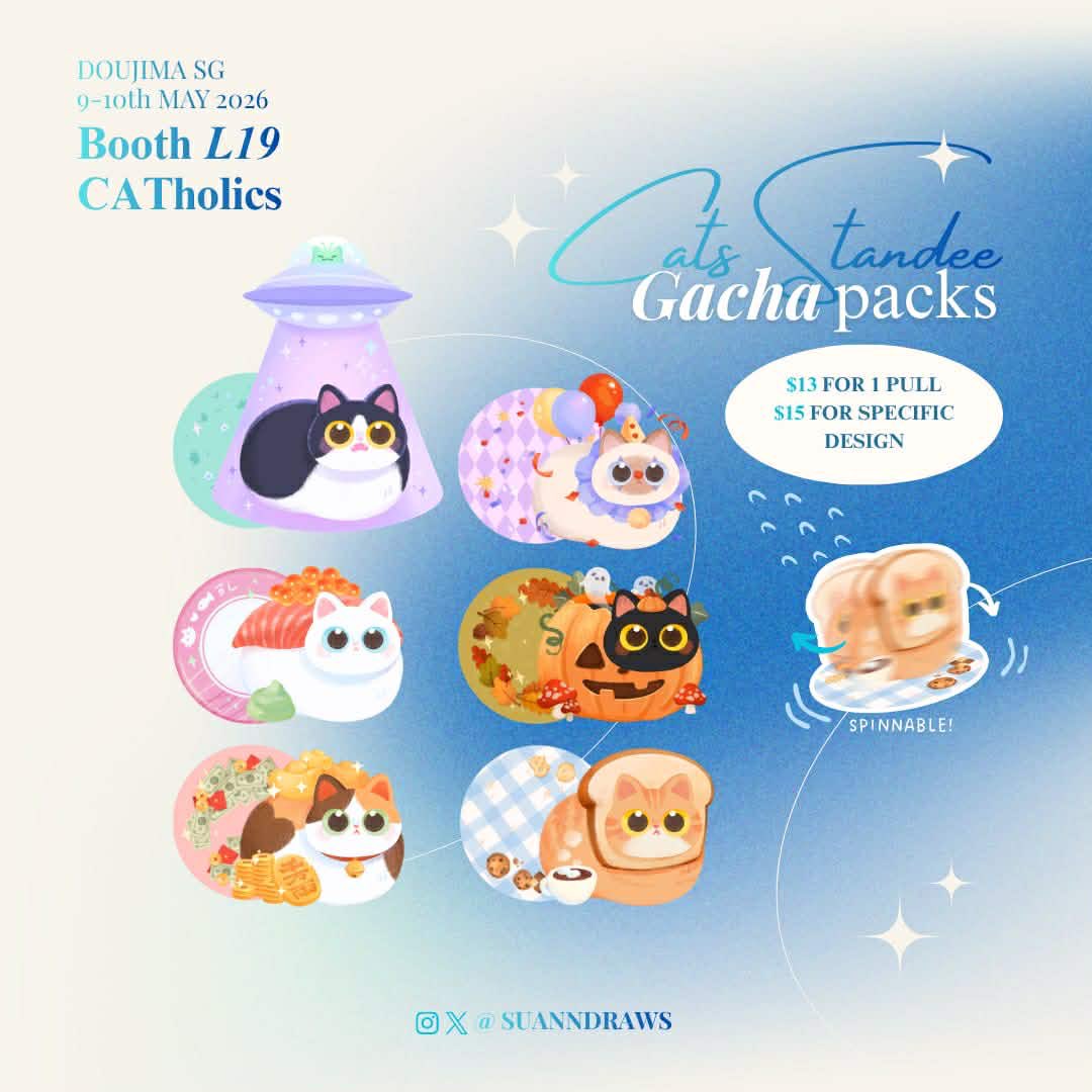 suanndraws's tweet photo. #Doujima Catalogue Part 1/2 
Find me and @MishheKHT at 👉 L19 CATholics 💖😚👋 https://t.co/I4EI7SP3Gn