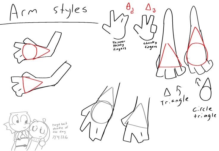 Cartoon hand sketches made simple How will you shape yours?